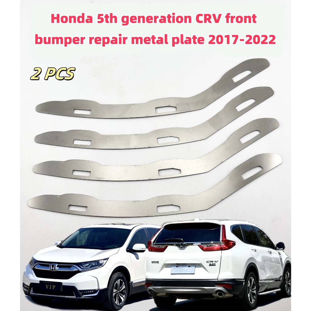 Honda CRV เหมาะสําหรับ ฮอนด้า 5ไทย-รุ่น ซีอาร์วี กันชนหน้าซ่อมแผ่นโลหะ 2017-2022 หัวเข็มขัดหักเปิดช่องว่างหัวเข็มขัดเน่าซ่อมเสริมสแตนเลสวงเล็บโลหะ