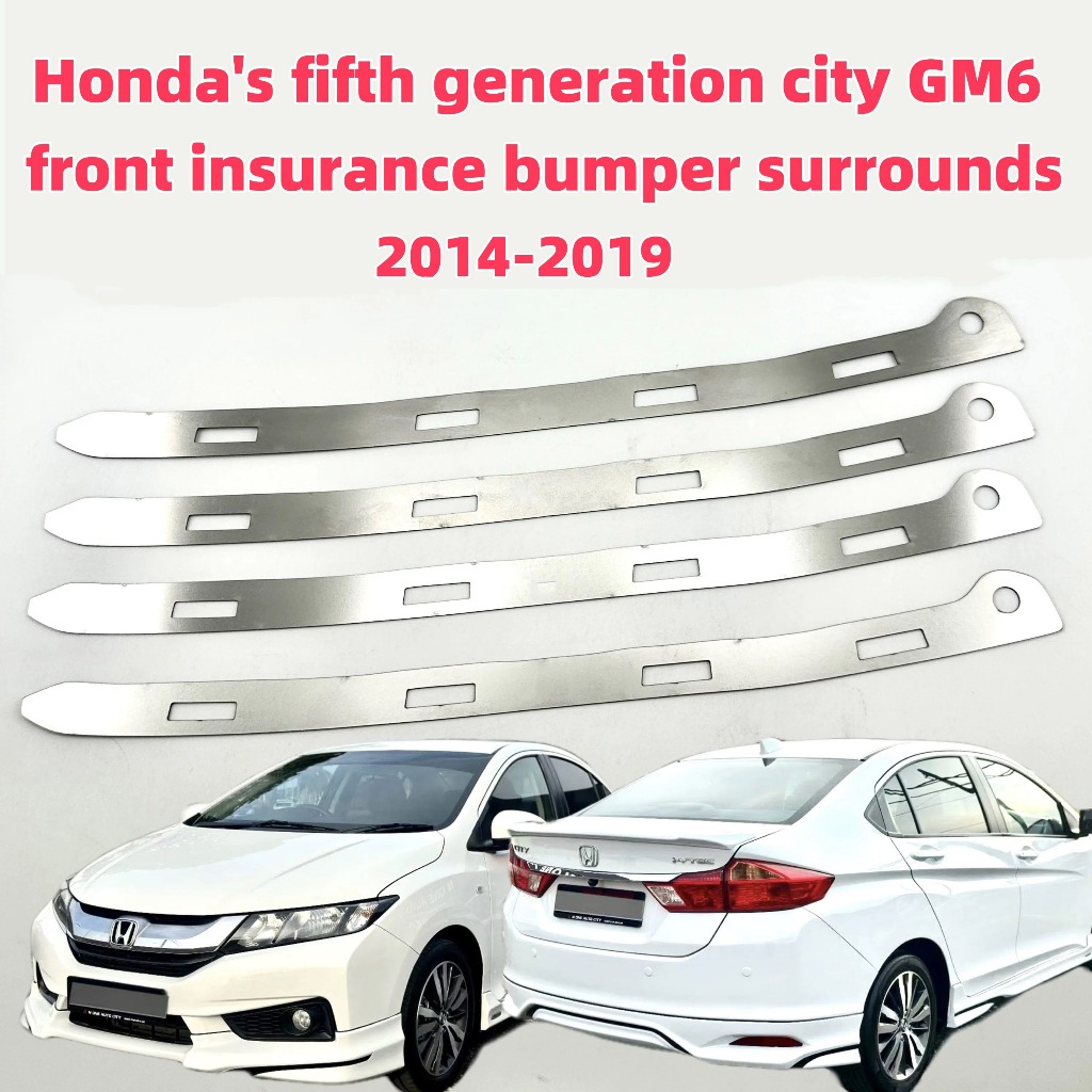 Honda City Gm6 เหมาะสําหรับฮอนด้ารุ่นที่ 5 เมือง กรัม6 ซ่อมกันชนหน้าแผ่นโลหะหัวเข็มขัดช่องว่างหักเปิดหัวเข็มขัดไม่ดีซ่อมวงเล็บสแตนเลส