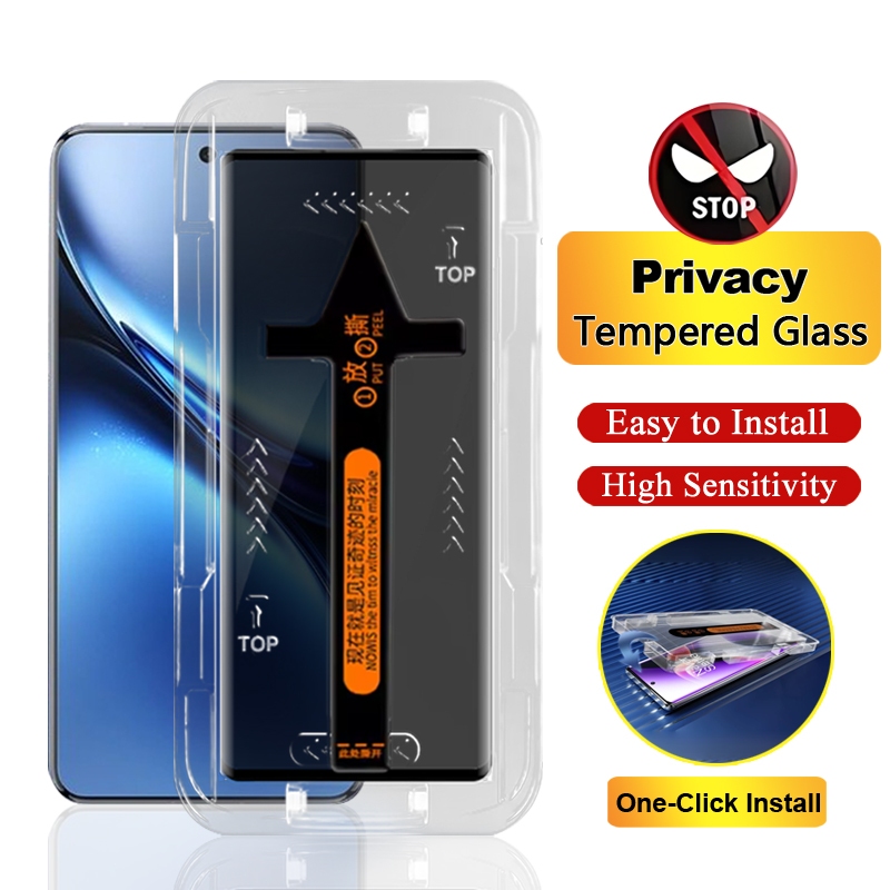 สําหรับVivo X200 Ultra Full Coverageความเป็นส่วนตัวกระจกนิรภัยสําหรับVivo X200 Pro X100S X100 X90 X9