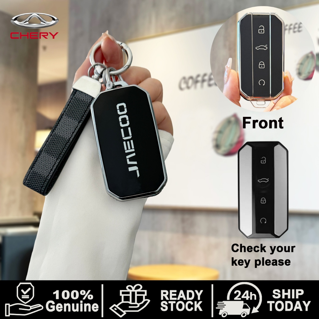 CHERY Jaecoo 5 EV ปลอกกุญแจโปร่งใส CHERY พวงกุญแจ Jaecoo J5/Jaecoo 5 เคสกุญแจสมาร์ทกุญแจรถ