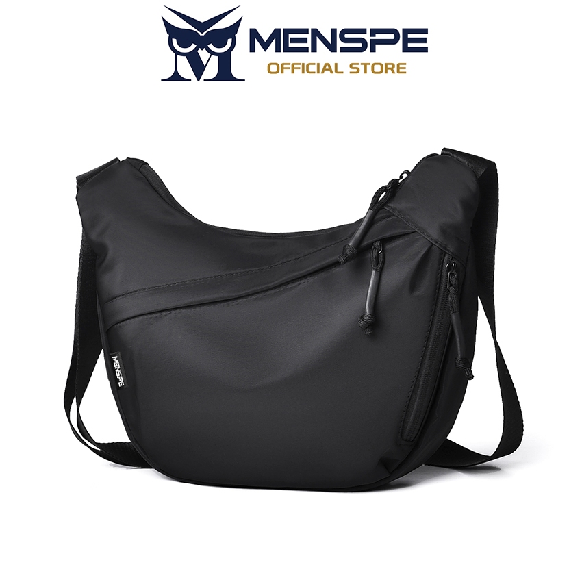 MENSPE Mens Leisure Chest Bag กระเป๋าสะพายความจุขนาดใหญ่ทนต่อการสึกหรอกระเป๋าสะพายข้าง