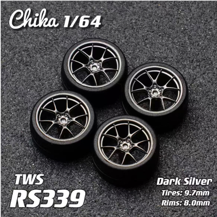 1/64 Chika TWS Rs339 9.7/10.5mm Series โมเดลรถล้อที่กําหนดเอง (ในสต็อก)