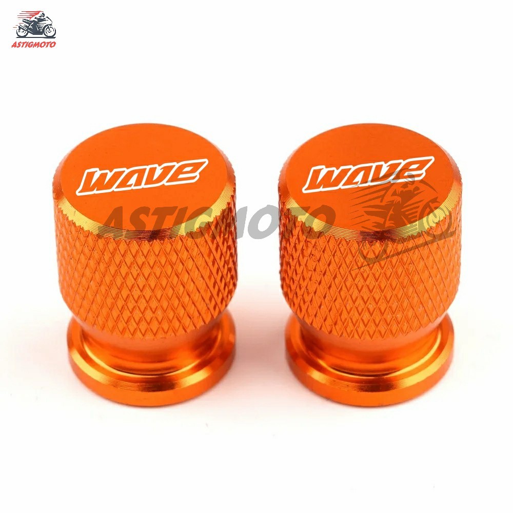 2PCS ยางวาล์ว Stem Caps รถจักรยานยนต์ยางวาล์วหมวก Pito CNC อลูมิเนียมสําหรับ Honda Wave series - รูปที่ 7