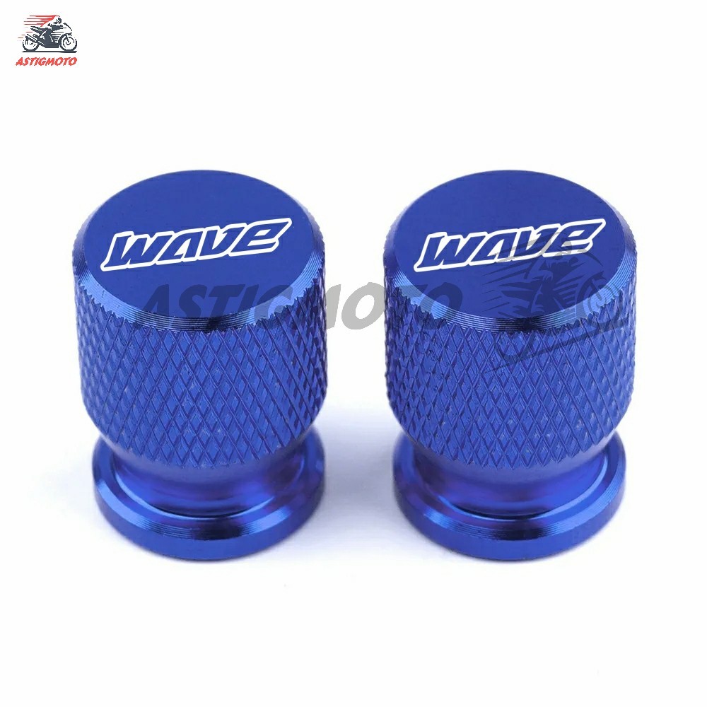 2PCS ยางวาล์ว Stem Caps รถจักรยานยนต์ยางวาล์วหมวก Pito CNC อลูมิเนียมสําหรับ Honda Wave series - รูปที่ 4