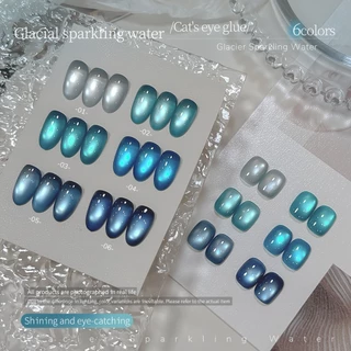 FRESCOBALDI ชุดยาทาเล็บเจลทรงแคทอาย 6 สี จากคอลเล็กชั่น Glacier ของ เหมาะสำหรับใช้ในร้านเสริมความงามและที่บ้าน
