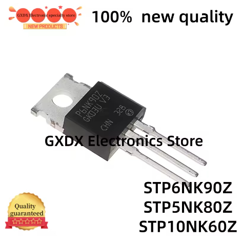 1-5PCS คุณภาพใหม่ 100% STP6NK90Z TO220 P6NK90Z TO-220 6NK90 STP10NK60Z STP10NK60 P10NK60Z STP5NK80Z 