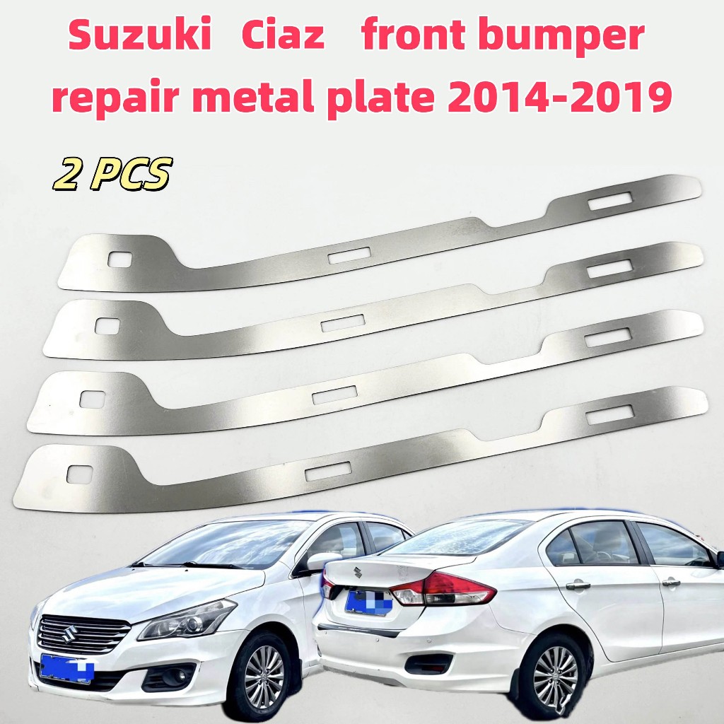 Suzuki Ciaz เหมาะสําหรับ ซูซูกิ เซียส รุ่น 2014-2019 กันชนหน้ารอบหัวเข็มขัดหักเปิดช่องว่างหัวเข็มขัดเน่าซ่อมเสริมสแตนเลสวงเล็บโลหะ