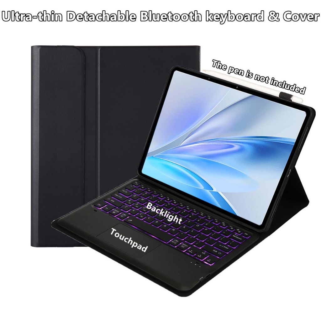 สําหรับแท็บเล็ต IQOO Pad 5Pro 2Pro 2 บางเฉียบพร้อมสัมผัสและแบ็คไลท์ที่ถอดออกได้แป้นพิมพ์บลูทูธ Vivo 