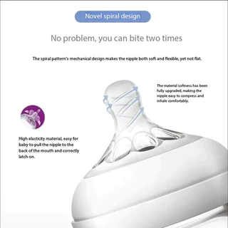 Avent Natural Glass bottle 8oz/240ml พร้อมจุกนม Teat 1m+