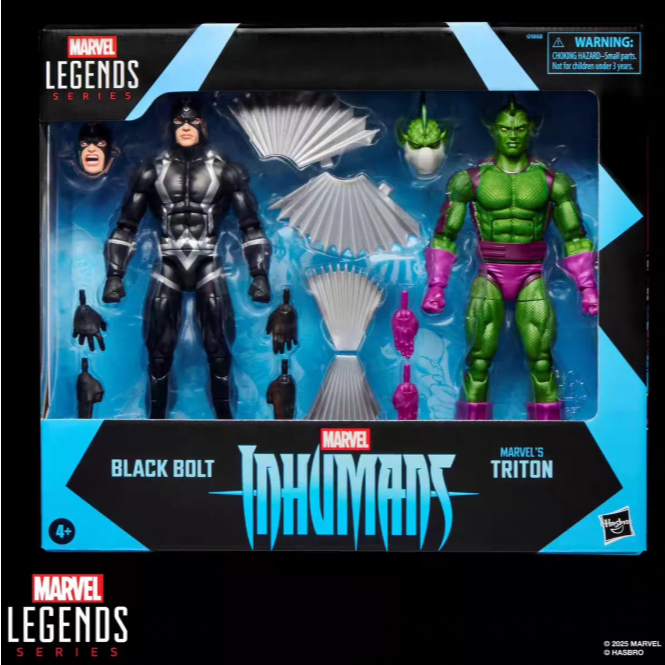 Hasbro Marvel ML Black Bolt Titan ชุดคู่ตัวเลขตัวเลขขนาด 6 นิ้ว