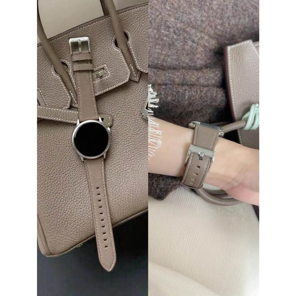 หนังสําหรับ Samsung Galaxy นาฬิกา 7 FE 5 Pro 4 6 คลาสสิก 44 มม.40 มม.Correa สําหรับ HUAWEI GT 5 4 สําหรับ XIAOMI S4 S3