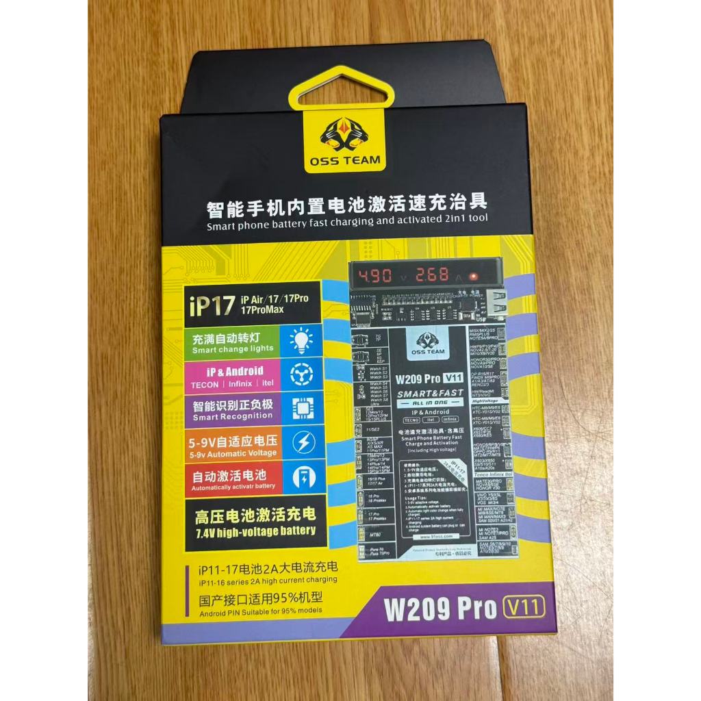 OSS W209 Pro V11 บอร์ดเปิดใช้งานแบตเตอรี่สําหรับ X XS 11 12 13 14 15 16 17 Pro Max XiaomiSamsung แผง