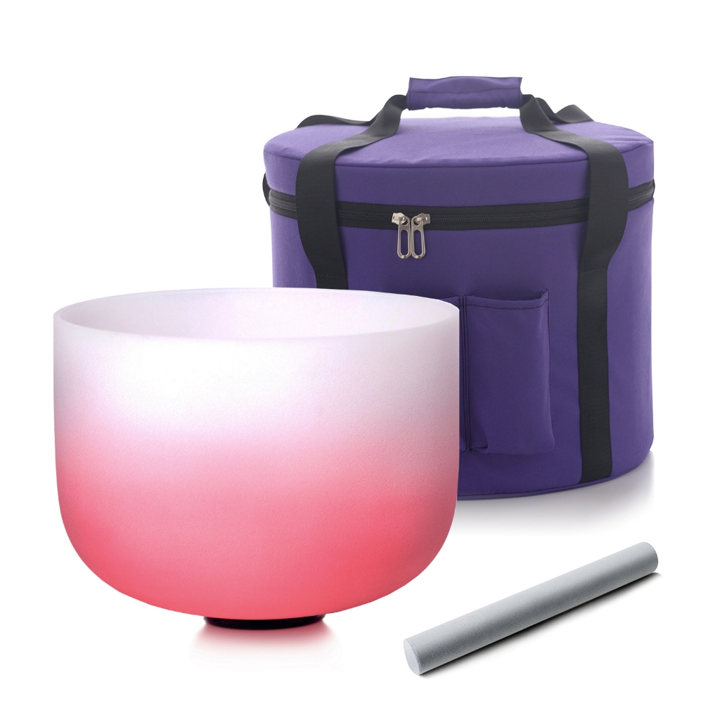 Hye-eun ชามร้องเพลงคริสตัล 12 นิ้ว 440hz/432hz สําหรับรักษาเสียงพร้อมกระเป๋า