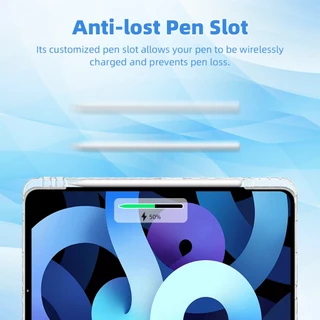GOJOODOQ เคส iPad แบบพับได้ 5-in-1 มุมมองหลายมุมช่องเสียบปากกาป้องกันการสูญหายฝาครอบ TPU กันน้ําป้องกันมุม