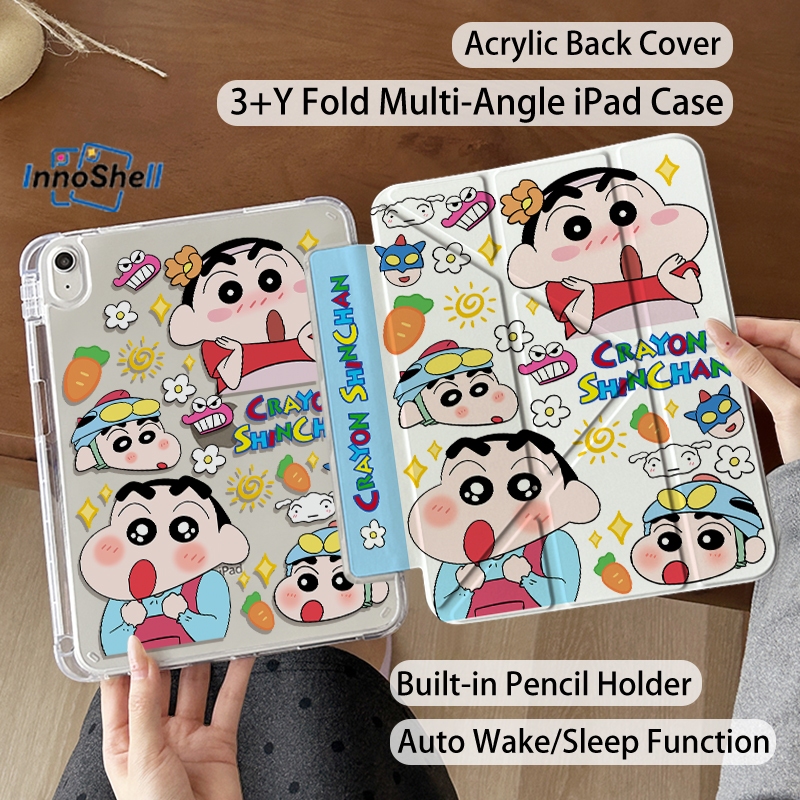 InnoShell เคส iPad พับรูปตัว Y แม่เหล็ก for Gen11 A16 Pro11 2018-24 Mini6/7 Air6 2024 Air5 Air4 10.9