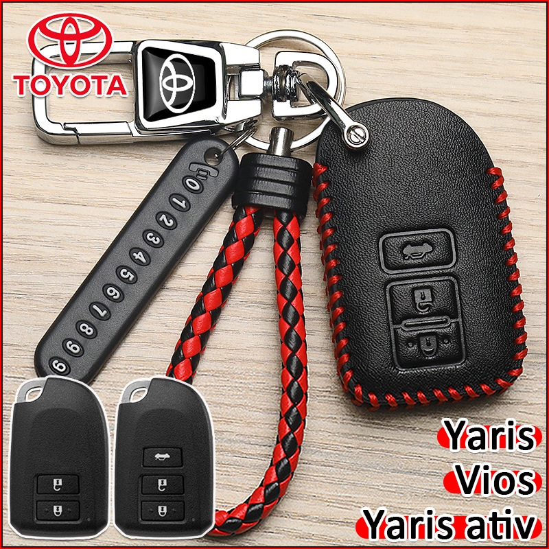เคสกุญแจรถยนต์ Toyota Yaris Vios ปลอกกุญแจ Yaris ativ ปลอกกุญแจ Toyota ปลอกกุญแจรีโมทรถยนต์ ปลอกกุญแ