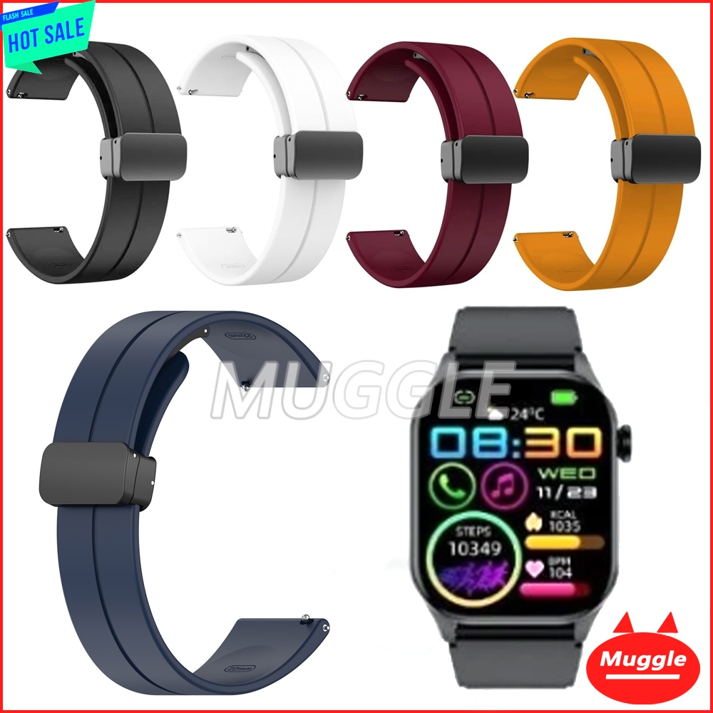 PureHealth Life HR6 นาโน PureHealth Life Hr6 หัวเข็มขัดแม่เหล็กสายนาฬิกาซิลิโคน PH Life HR 6 นาโน HR5 PRO สายรัดข้อมือ หัวเข็มขัดแม่เหล็กสายนาฬิกาซิลิโคน HR6 nano PureHealth Life HR6 สายรัดข้อมือ