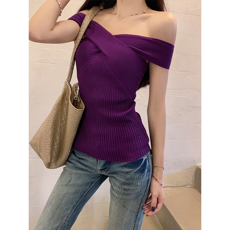 MOSESQUEEN بلوزة نسائية بكتف مكشوف — صورة 6