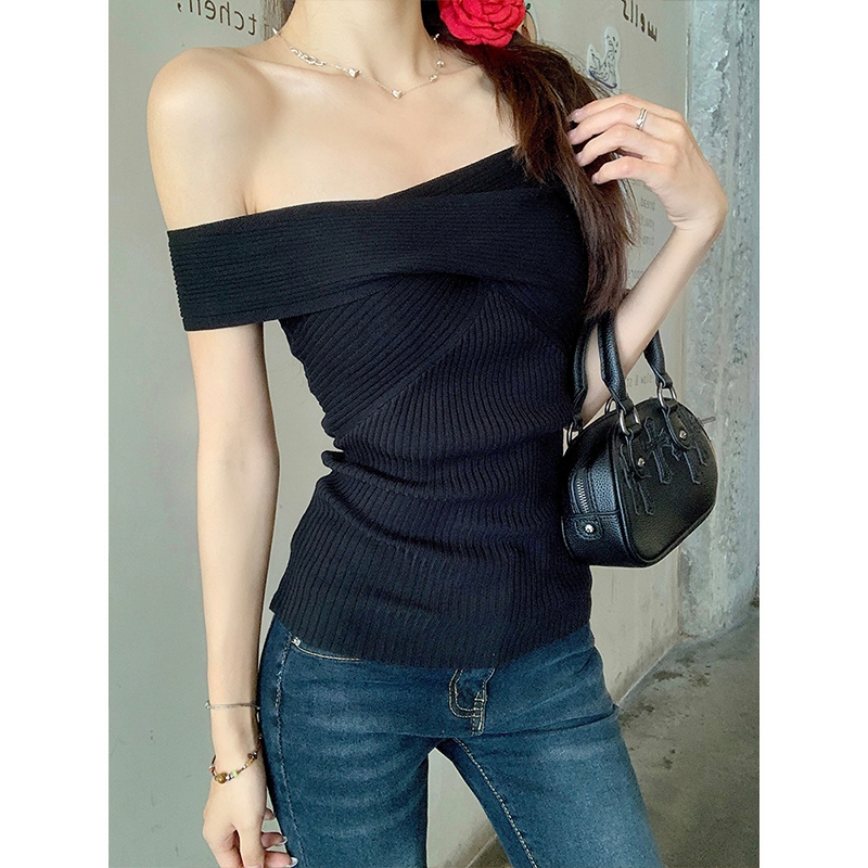 MOSESQUEEN بلوزة نسائية بكتف مكشوف — صورة 7