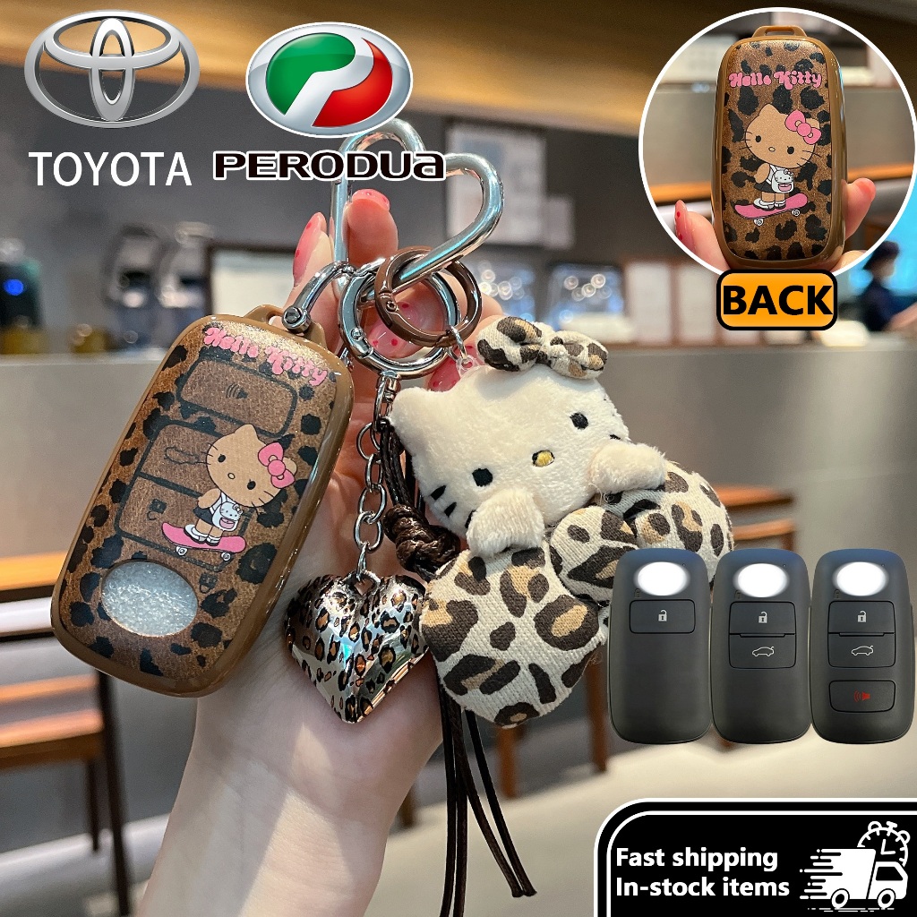 Perodua 4 ปุ่มกุญแจรถ Perodua Ativa Myvi 2022 2025 Alza 2023 2025 Axia 2023 2025 รถ Remote Key Case 