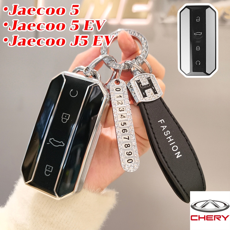 Chery ปลอกกุญแจรถ Jaecoo J5 EV Jaecoo 5 tpu เคสรีโมทกุญแจรถยนต์ Jaecoo 5 EV Chery พวงกุญแจรถ