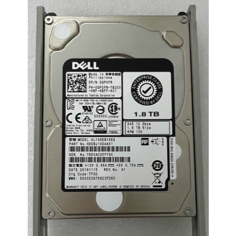 สําหรับ Dell 0GP3FR 1.8T 10K SAS 12G 2.5 AL14SEB18EQ R630 730 ฮาร์ดไดรฟ์