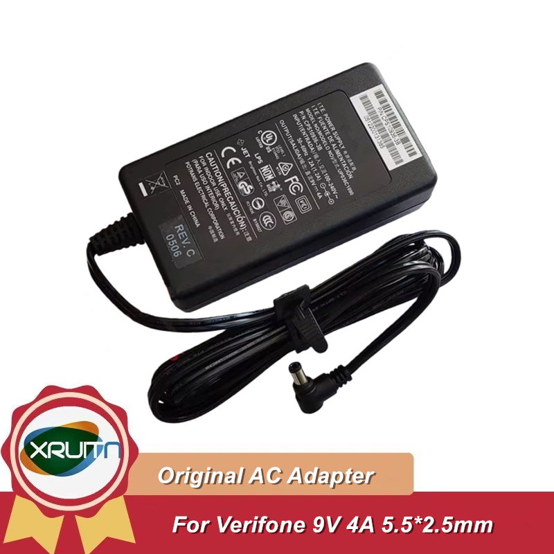 ต้นฉบับสําหรับ Verifone ITE แหล่งจ่ายไฟ UP036C1090 CPS10936-3B 9V 4A 3.5A 3A 36W AC Adapter Charger 