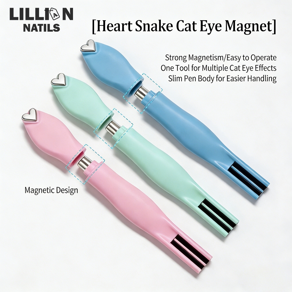 【พร้อมส่งในไทย】3IN1 Cat Eye Magnet แม่เหล็ก เล็บออกแบบ เครื่องมือ 13 * 1.4 ซม.หลายทรง แรงดูดแม่เหล็กที่ทรงพลังมากค่ะ