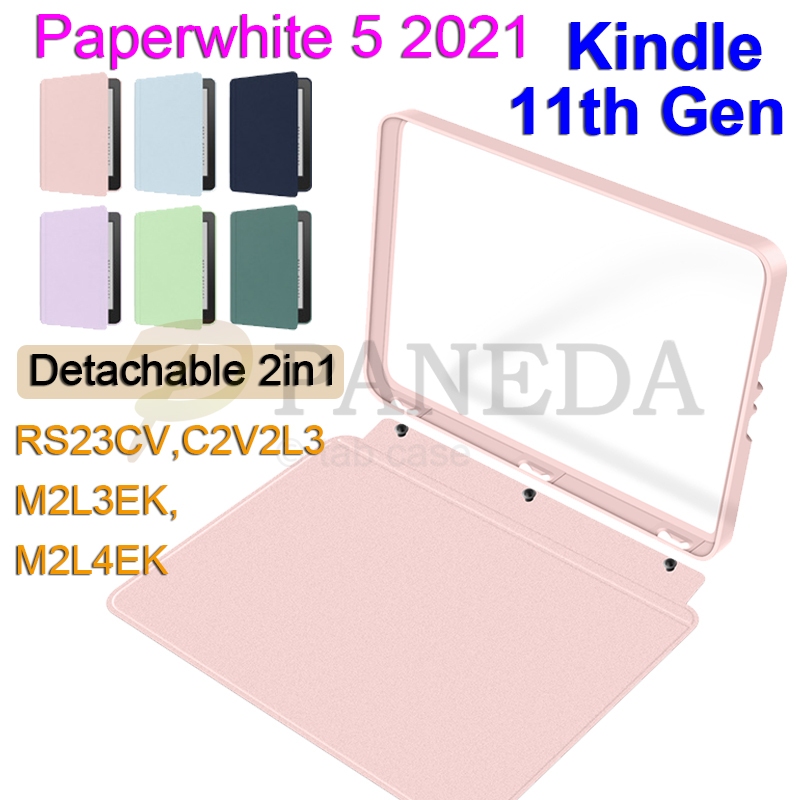 สําหรับ Kindle 11th Gen 2024 2022 RS23CV C2V2L3 6.0" E-Book กรณีที่ถอดออกได้ 2in1 หัวเข็มขัดสําหรับ 