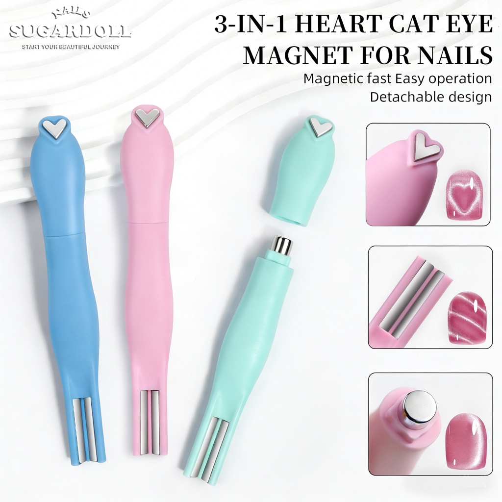 【พร้อมส่งในBangkok】เล็บออกแบบ  แม่เหล็กหัวใจ 3in1ดูดสีลูกแก้ว เครื่องมือแรงดูดแม่เหล็กที่ทรงพลังมากค่ะ ดูดได้หลายแบบ – โปรปัง