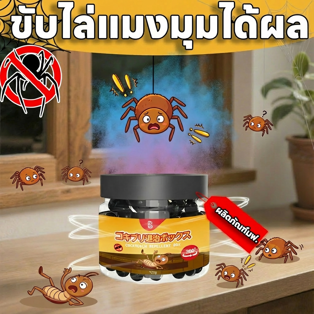 ส่งฟรี กลิ่นที่แม้แต่สไปเดอร์แมนยังกลัว Hb&BS ไล่แมงมุม กำจัดแมงมุม สเปรย์ไล่แมงมุม ไล่ 120g กระป๋อง ยา ยาตุ๊กแก ยาสาบ ใช้สารสกัดจากพืช รุ่นอัพเกรด ใช้สูตรธรรมชาติ ไม่มีส่วนประกอบเคมี เหมาะสำหรับมารดาและทารก
