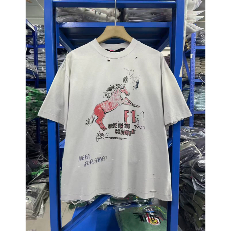 เสื้อยืด Hollywood Miami F1 Exclusive Ferrari Logo ลายเอกลักษณ์จากฮอลลีวูด