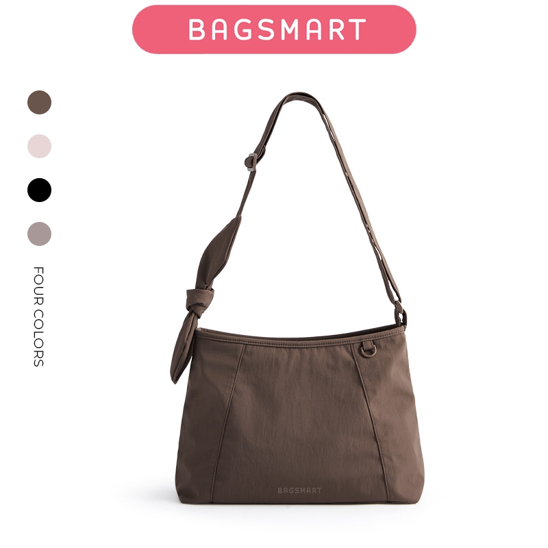 BAGSMART Hobo กระเป๋าแฟชั่น 3-in-1 สำหรับผู้หญิง ปรับเป็นทรงสะพายและถือได้