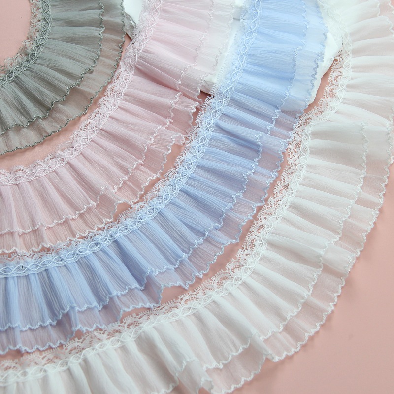 กระโปรง Lolita สองชั้นมือทำจากลูกไม้ พร้อมคอลเลกชันอุปกรณ์ตกแต่งเสื้อผ้าเด็ก