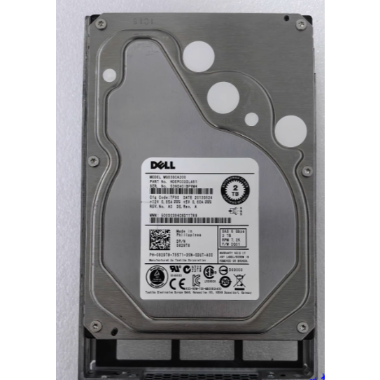 สําหรับ Dell 0829T8 2T 7.2K SAS 6G 3.5 นิ้ว 829T8 ฮาร์ดไดรฟ์