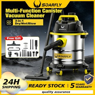 SOARFLY 3in1 Powerful Heavy Duty Vacuum Cleaner Wet & Dry Blow Vacuum Blower Dust Mite 15L/18L
