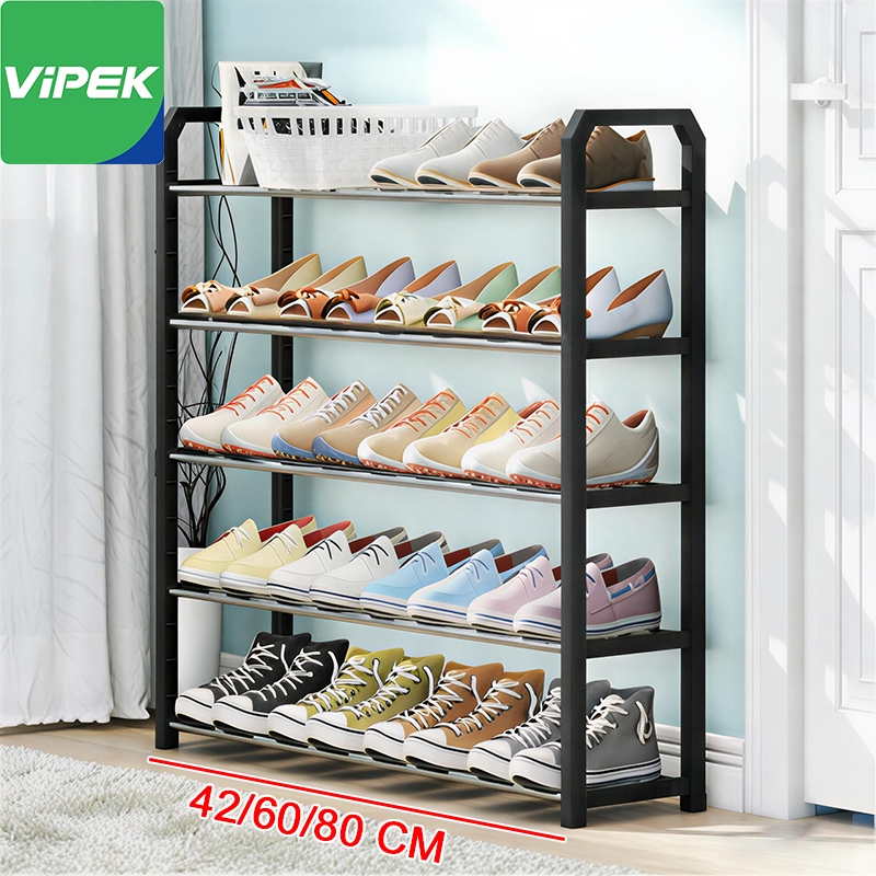 Vipek ชั้นวางรองเท้า ที่วางรองเท้า ชั้นวางรองเท้าสแตนเลส โครงสร้างแข็งแรง อายุการใช้งานยาวนาน DIY