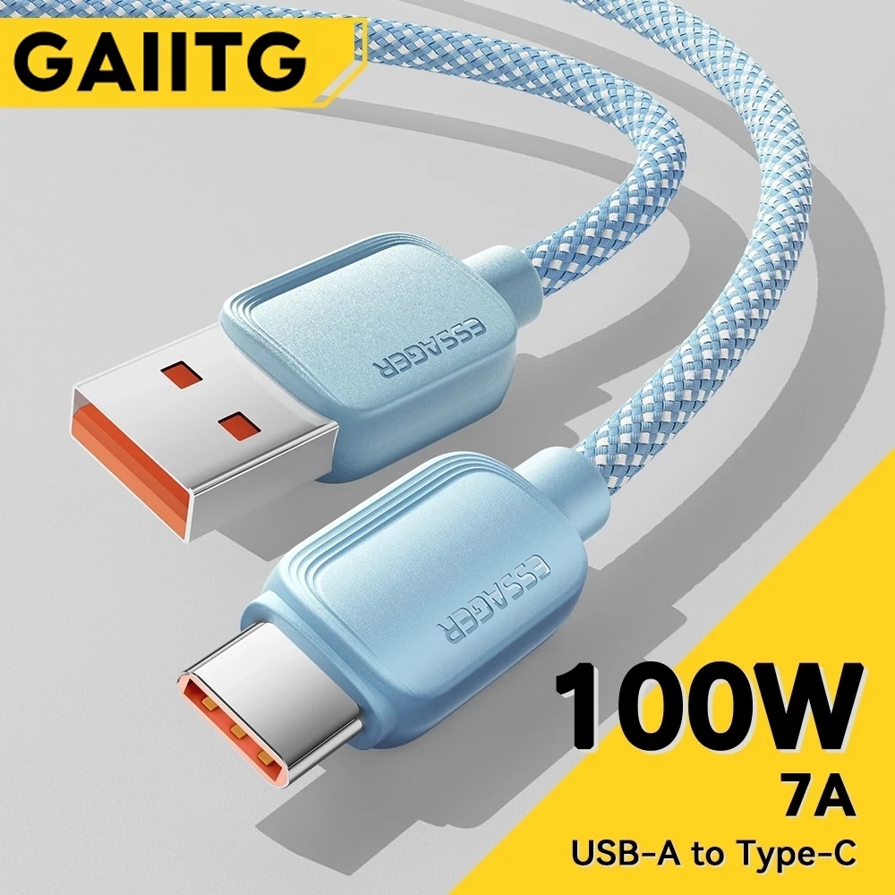 สายชาร์จ USB Type-C ความเร็วสูง 7A 100W ใช้ได้กับโทรศัพท์มือถือทุกยี่ห้อ
