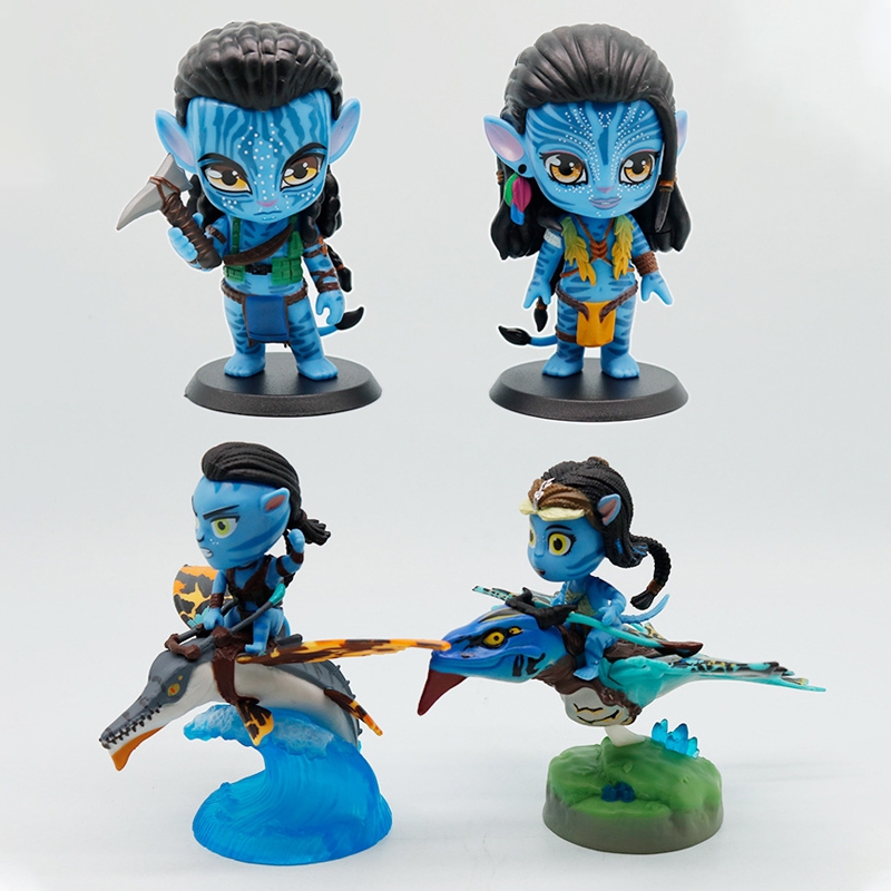2 ชิ้น/เซ็ต 11 ซม.Avatar 2 Way of Water อะนิเมะรูป Jake Sully Neytiri Omaticaya รุ่น Q เค้กตกแต่ง PVC ตัวเลขการกระทําตุ๊กตาของเล่น