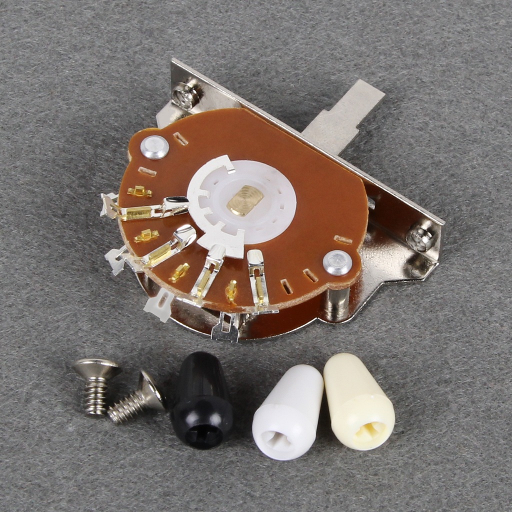 FLEOR 5-Way Switch กีตาร์ Pickup Selector Switch 3 เคล็ดลับสําหรับชิ้นส่วนกีตาร์ไฟฟ้า ST