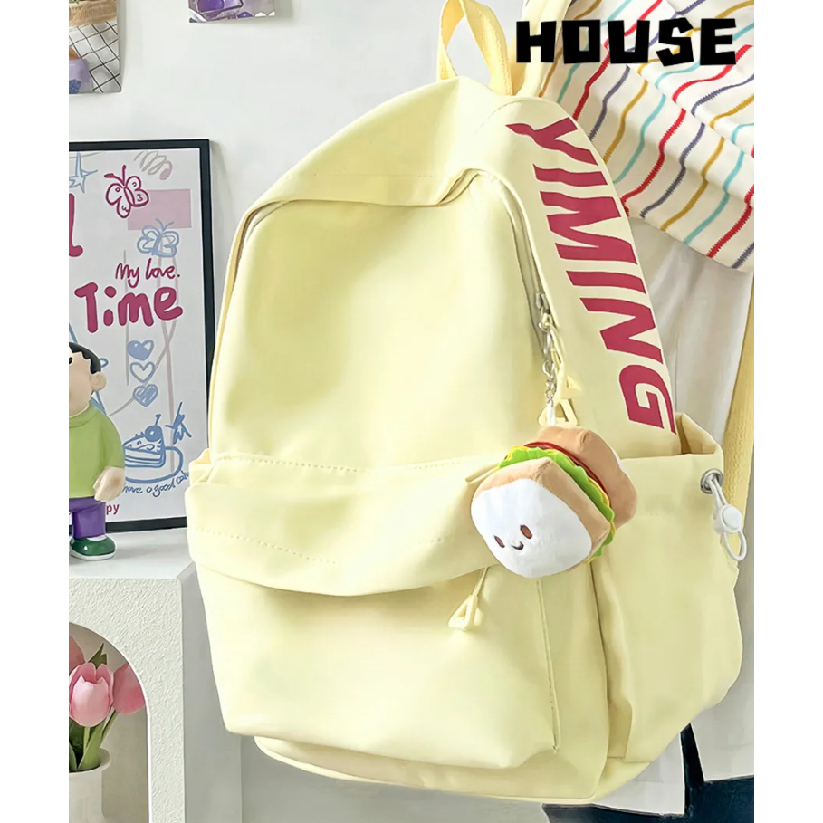 EMINI HOUSE กระเป๋าเป้สำหรับนักเรียนมัธยม ออกแบบเรียบง่ายแต่สวยงาม น้ำหนักเบา