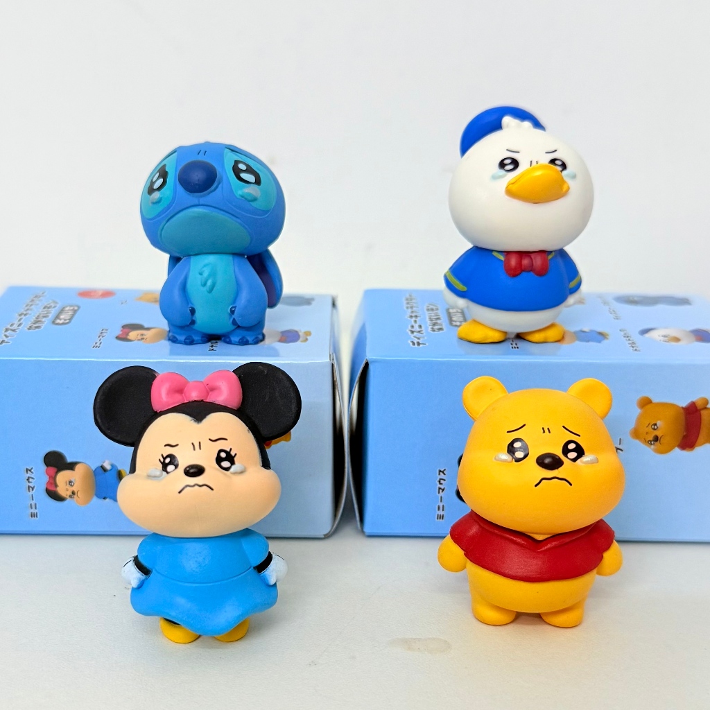 4ชิ้นน่ารักร้องไห้ตุ๊กตาชุดรูปหมีพูห์โดนัลด์ดั๊กมินนี่ตะเข็บรุ่นตุ๊กตาของเล่นเด็กของขวัญ