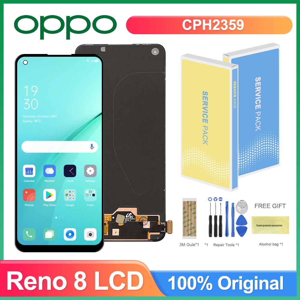 สําหรับ OPPO Reno 8 8T 4G 5G จอแสดงผล LCD หน้าจอสัมผัส CPH2457 CPH2359 CPH2481 Digitizer Assembly