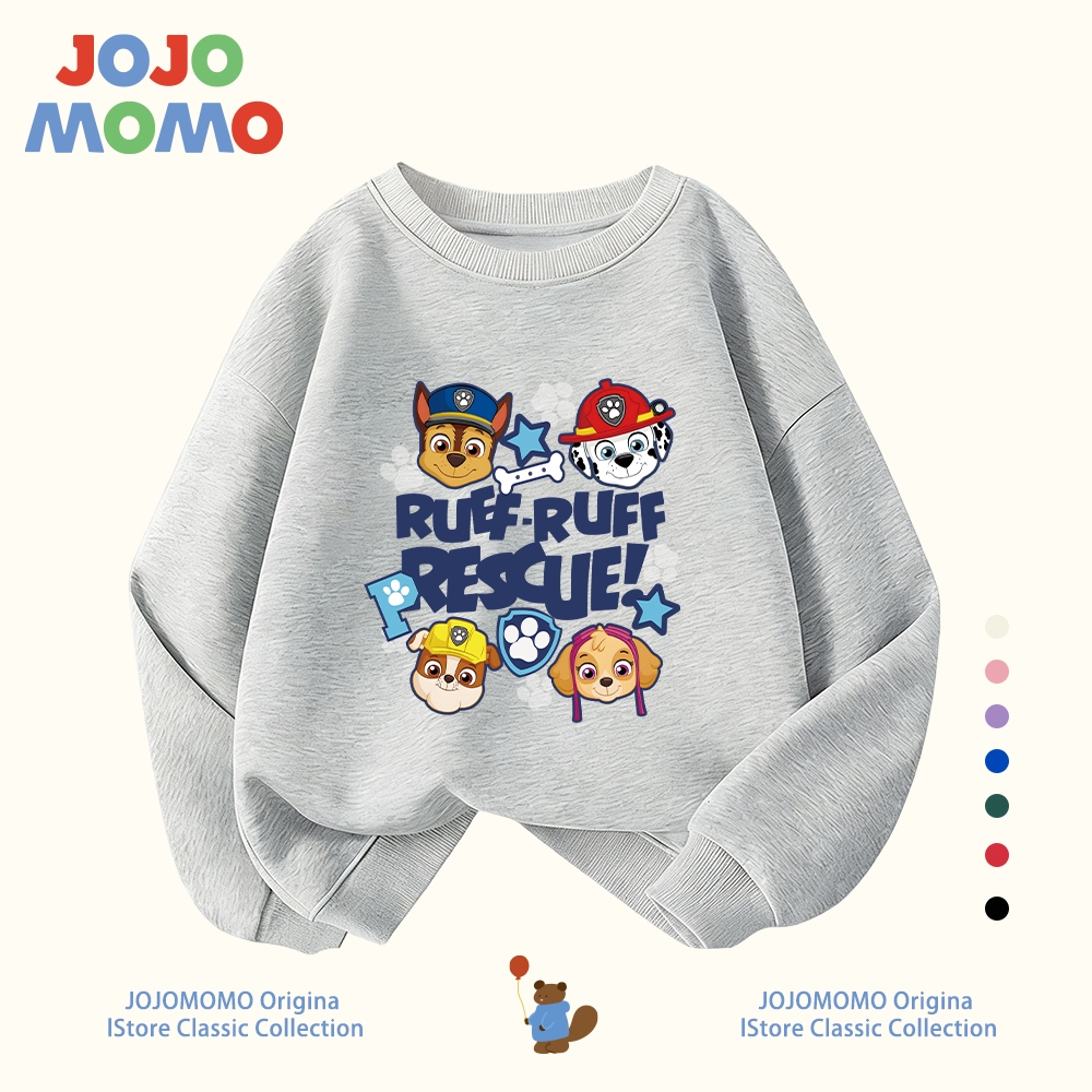 【จัดส่งภายใน 24 ชั่วโมง】เสื้อผ้าเด็ก สเวตเตอร์แขนยาว ฮู้ด ลาย Paw Patrol ปีใหม่ 2026 สำหรับเด็กชาย-เด็กหญิง