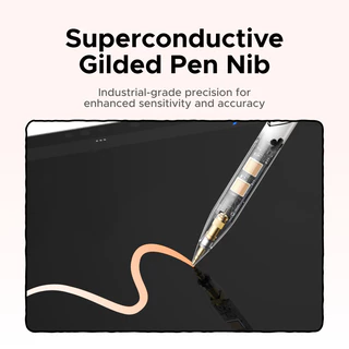 UGREEN Smart Stylus IP Series พร้อมฟังก์ชั่นตรวจจับเอียงสิ่งที่แนบมาแม่เหล็กการเชื่อมต่อบลูทูธสําหรับการตรวจสอบระดับแบตเตอรี่ป้องกัน mis-touch พอร์ตชาร์จ USB-C fas