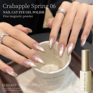FRESCOBALDI 6ml ชานมสีชมพู Cats Eye Gel ยาทาเล็บ เหมาะสําหรับร้านทําเล็บและครอบครัว DIY