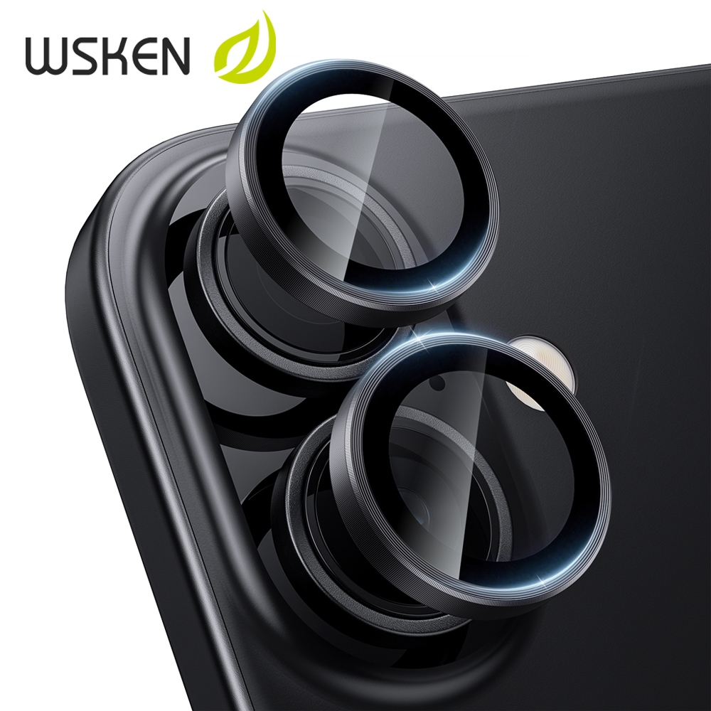 【1:1】ใหม่ WSKEN 2 pcs for ไอโฟน17 กล้องหลัง โลหะผสม เอชดีไม่สูญเสียพิกเซล เลนส์ ฟิล์มกระจก iPhone 17 16 15 [ป้องกันน้ำมัน] [ป้องกันลายนิ้วมือ] กันรอย กันกระแทก
