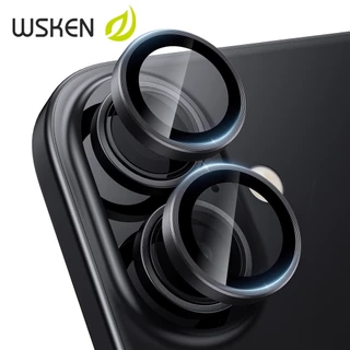 【1:1】ใหม่ WSKEN 2 pcs for ไอโฟน17 กล้องหลัง โลหะผสม เอชดีไม่สูญเสียพิกเซล เลนส์ ฟิล์มกระจก iPhone 17 16 15 [ป้องกันน้ำมัน] [ป้องกันลายนิ้วมือ] กันรอย กันกระแทก