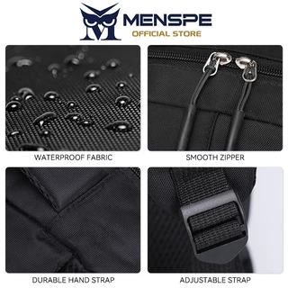 MENSPE กระเป๋าเป้สะพายหลังแฟชั่นสำหรับผู้ชาย กระเป๋าเป้พกพาสำหรับแล็ปท็อป ทำจากผ้าอ็อกซ์ฟอร์ดกันน้ำ เหมาะสำหรับนักธุรกิจ นักศึกษา และการเดินทางไปทำงาน