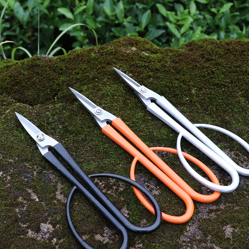 Geosong กรรไกรทําสวนอเนกประสงค์ที่มีความแม่นยําสําหรับการตัดแต่งบอนไซ (สแตนเลส)